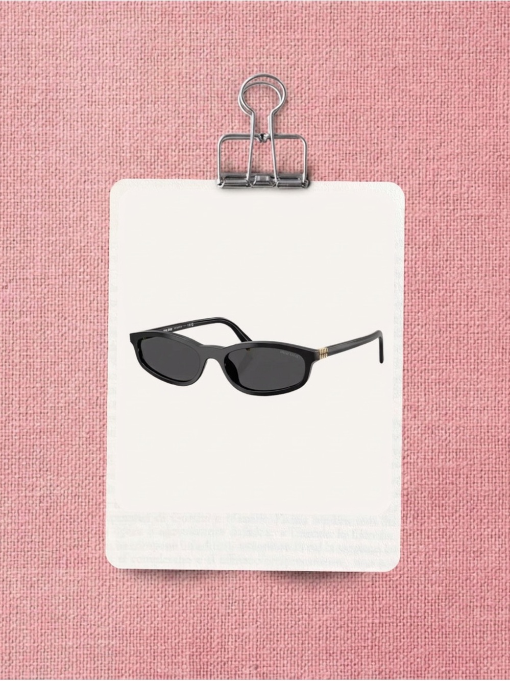 Miu Miu
MU A06S Black Sunglasses with Gold Accents
